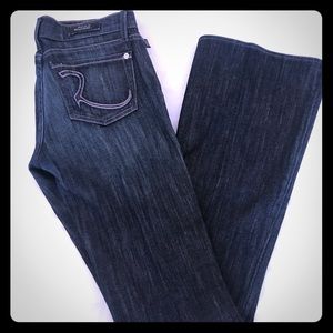 Size 26 Rock and Republic Low Rise Flares